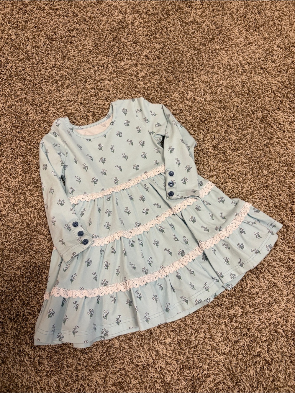 Serendipity by shrimp and grit kids floral tiered dress